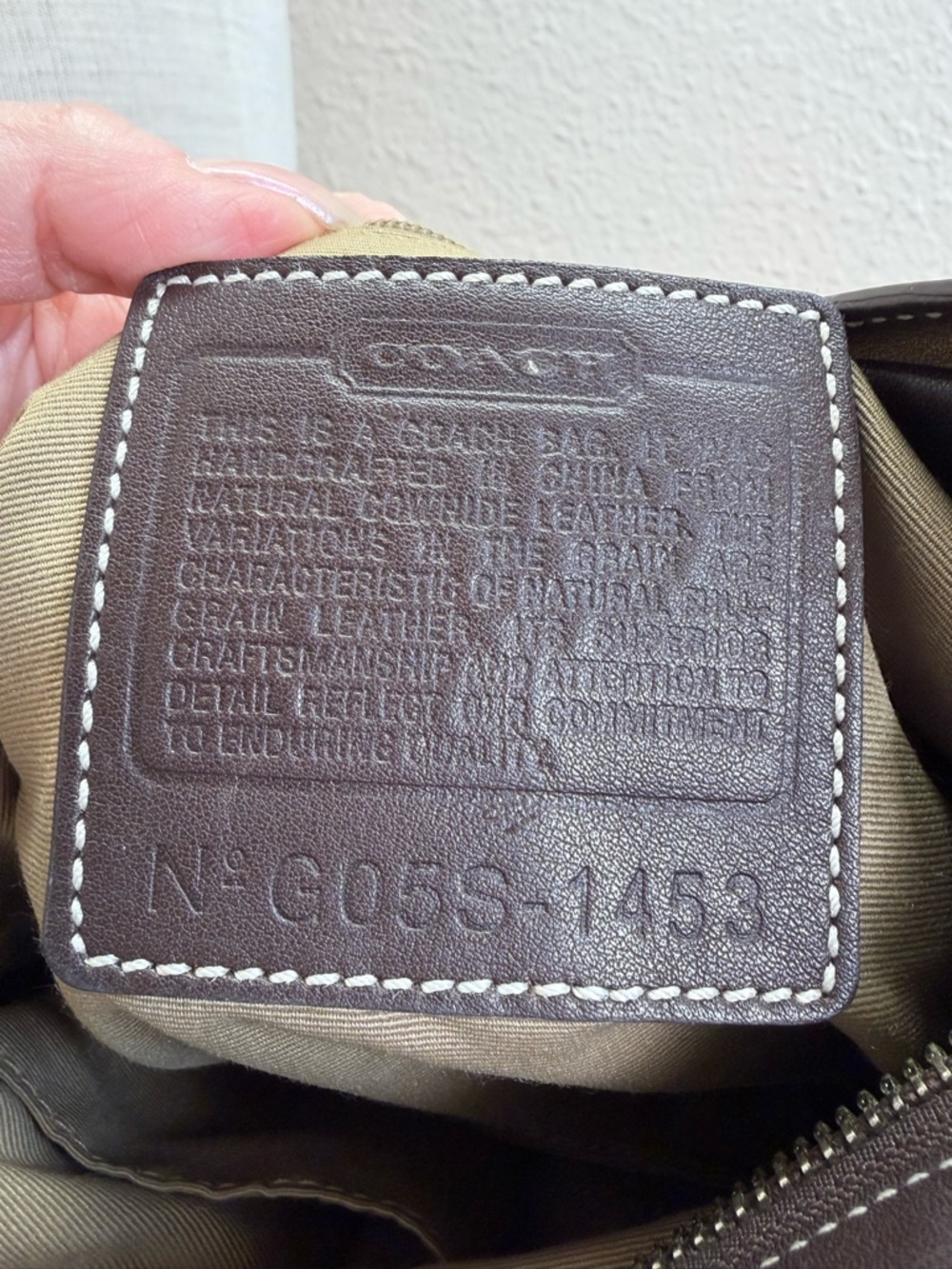 Vintage Coach Soho Slim Duffle Brown Leather Buckle Shoulder Bag Y2K 1453 - Picture 13 of 13